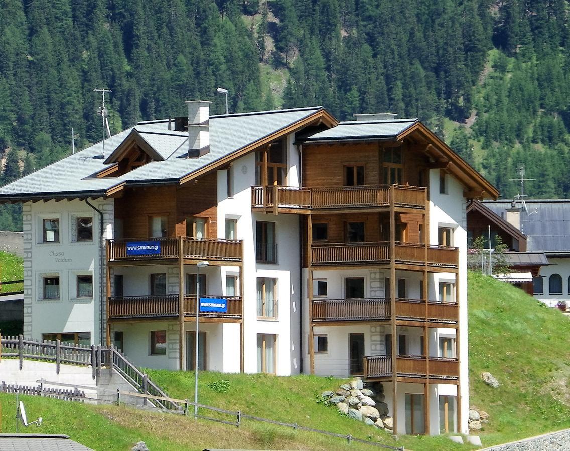 Chasa Vaidum Apartman Samnaun Szoba fotó